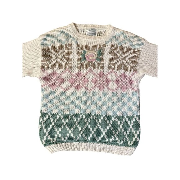 Vintage Shenanigans Sweater Womens M Used Knitted by Hand - Picture 5 of 16